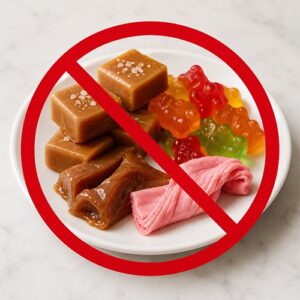 avoid sticky food